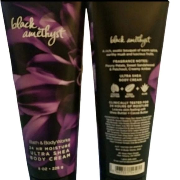 BATH and Body Works Black Amethyst *Retired* Body Cream Lot of 2 - Picture 4 of 4
